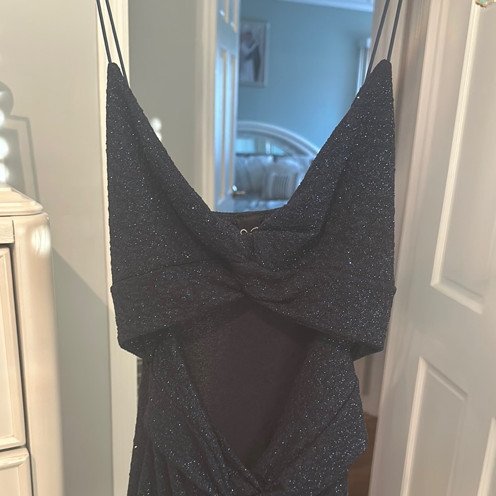 Navy Glitter Dress